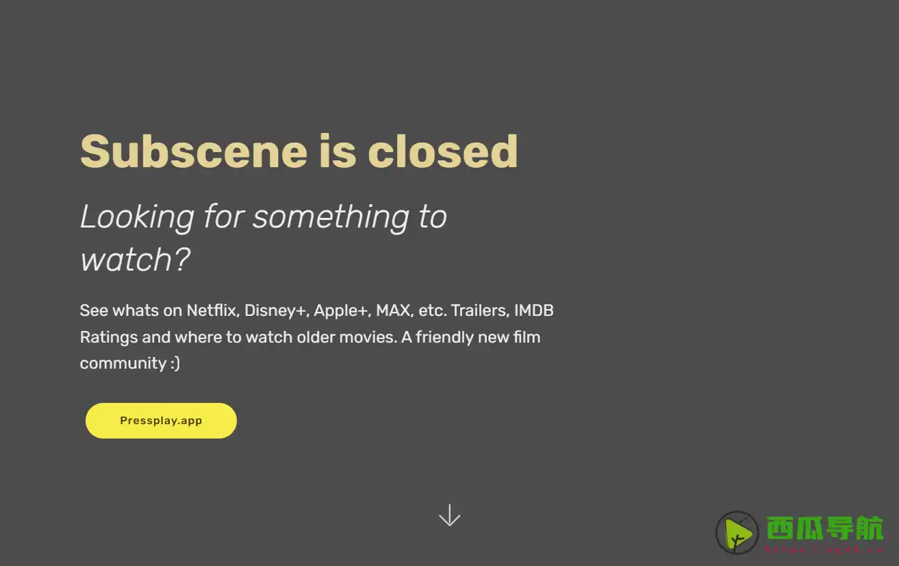 Subscene：国外字幕资源丰富