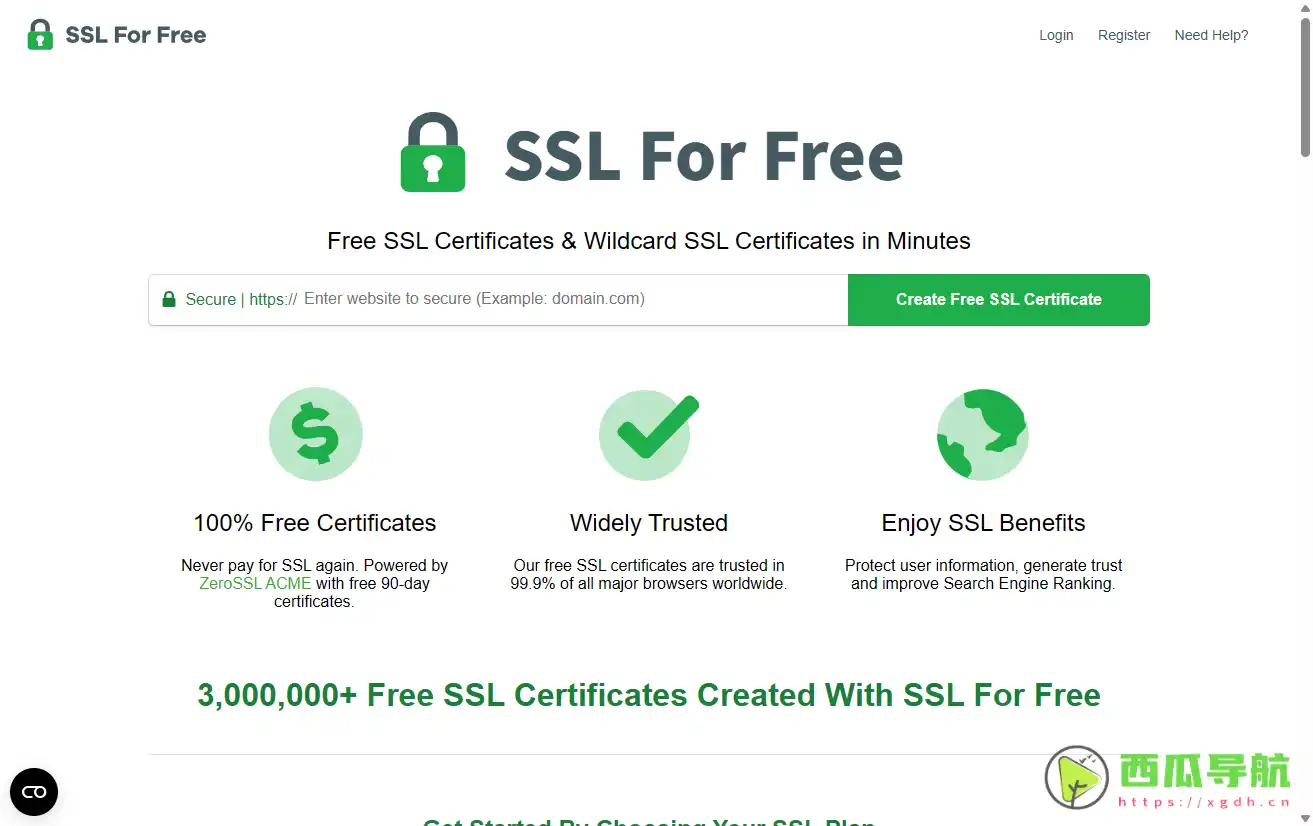 SSLforFree：免费申请Let’s Encrypt证书