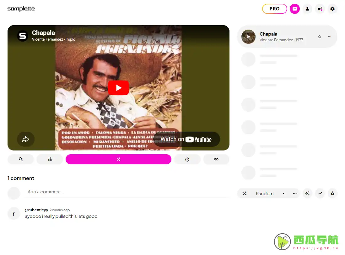 Samplette：冷门音乐发现与BGM素材挖掘工具