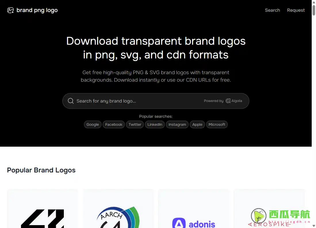 Brand PNG Logo：提供透明背景 PNG 与 SVG 品牌 Logo 下载的网站