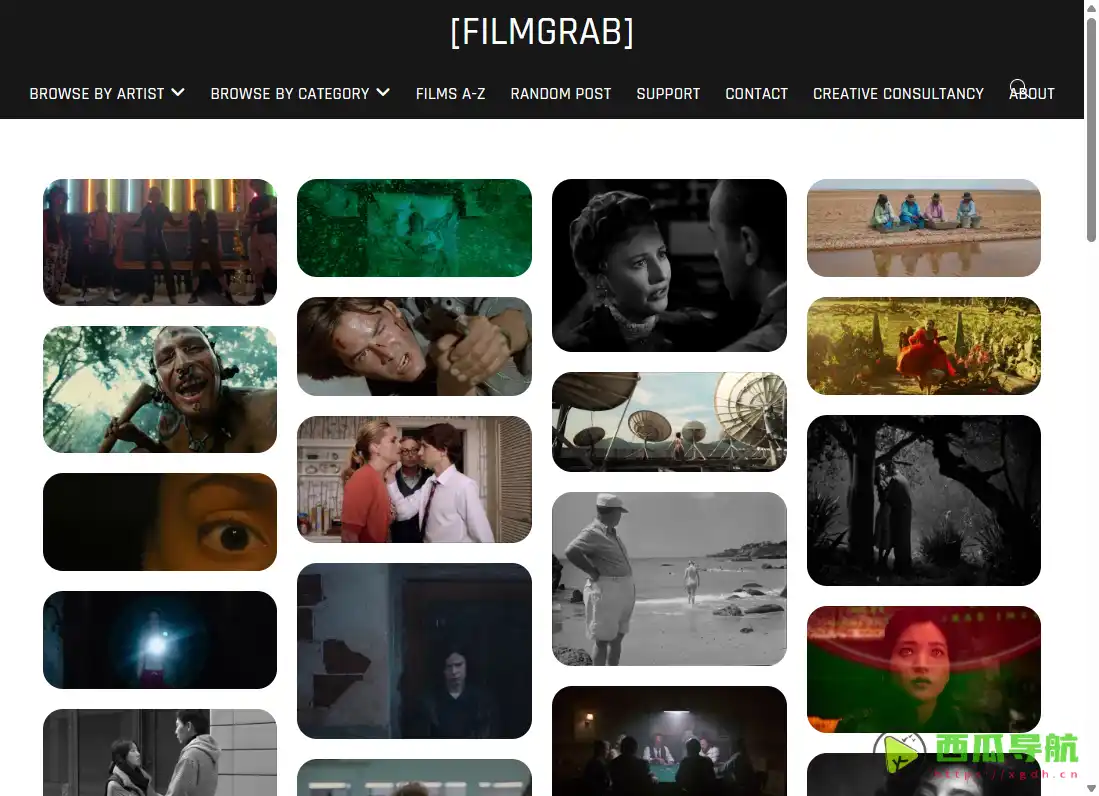 FILMGRAB：按导演与摄影风格浏览电影截图的网站