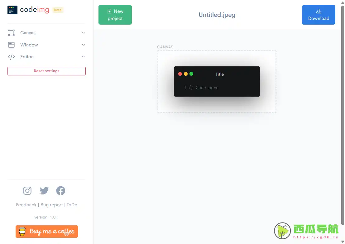 Codeimg：在线生成精美代码截图的免费工具