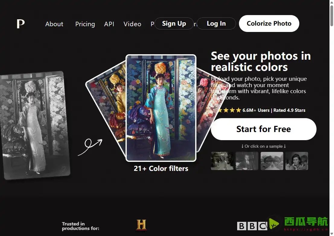 Colorize.cc：AI黑白图片智能上色与在线照片彩色化工具