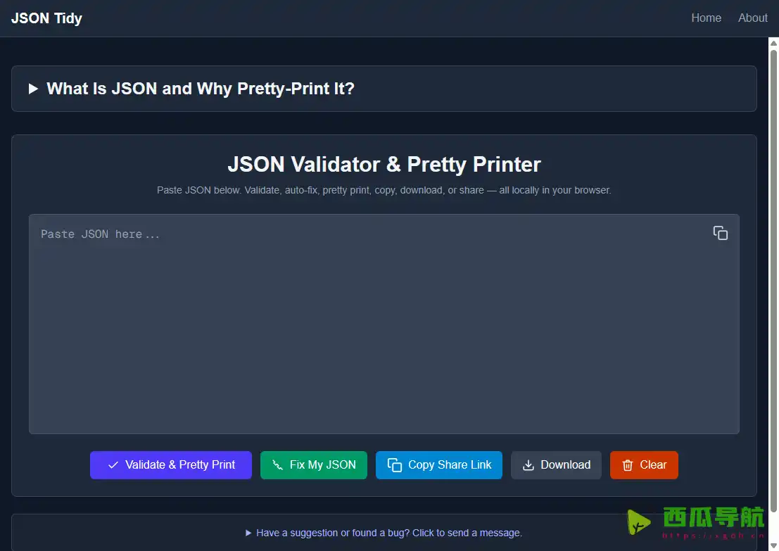 JSONTidy：高效安全的在线数据处理工具