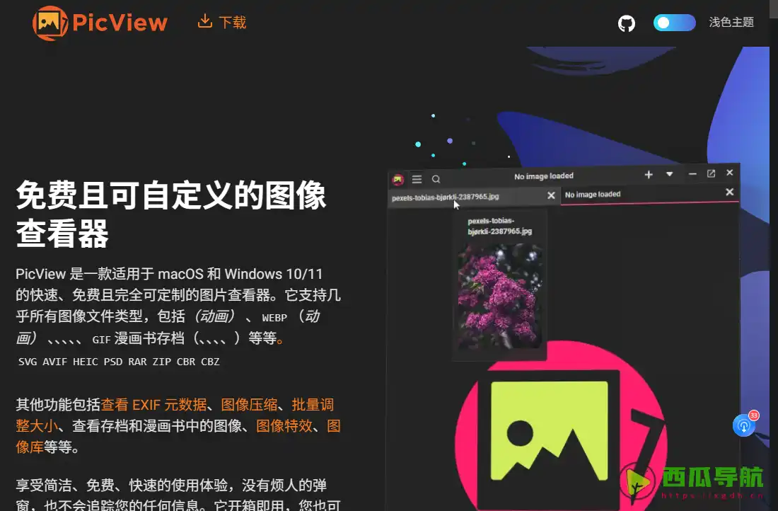 PicView:快速图片浏览与压缩包预览工具