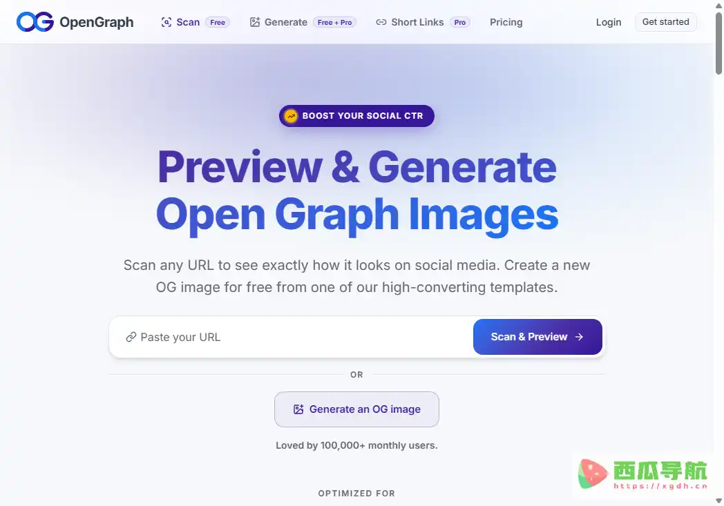 OpenGraph.xyz:Open Graph元数据检测与社交分享图预览工具
