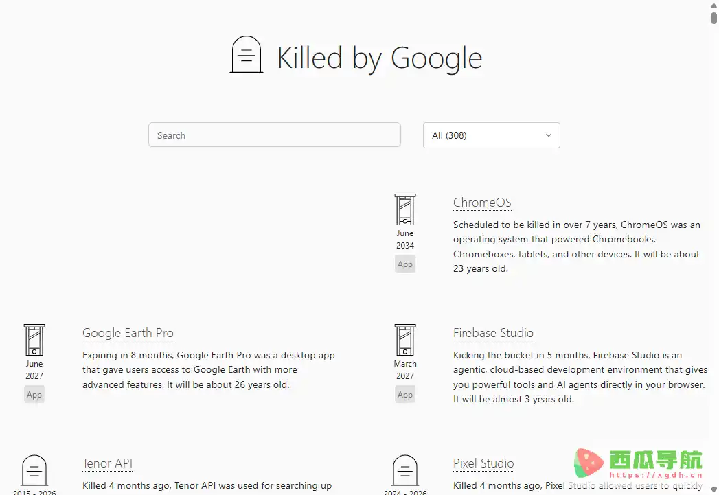 Killed by Google：谷歌停运产品历史查询网站带你回顾被关闭的服务