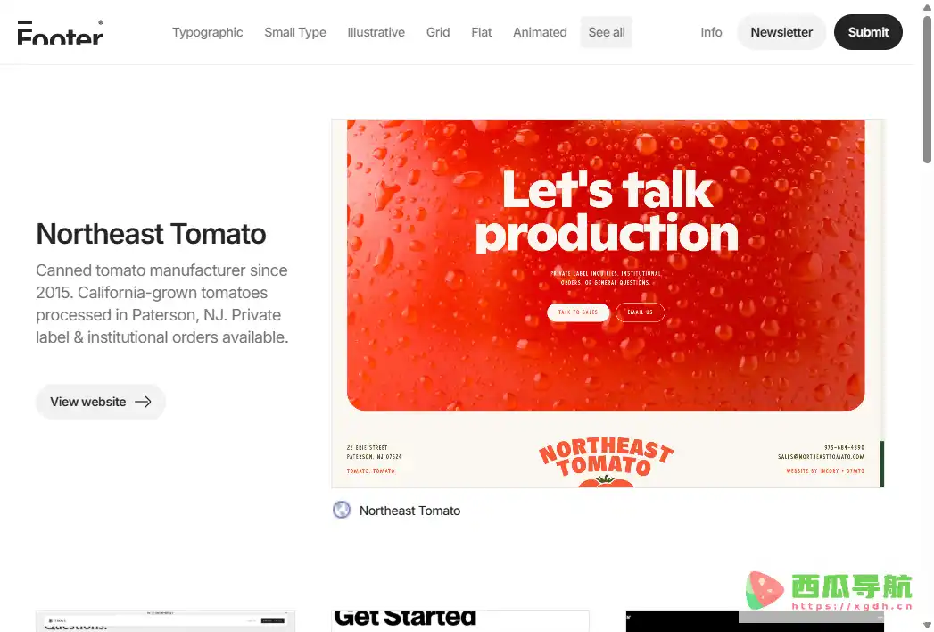 Footer：网页页脚设计案例与网站底部布局灵感平台